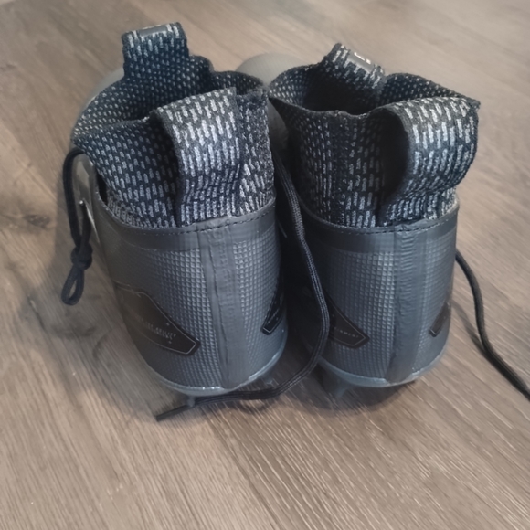 Sz 8.5 Nike Alpha Menace Elite 3 Flyknit Black Football Cleats Mens CT6648-010 - Picture 8 of 10